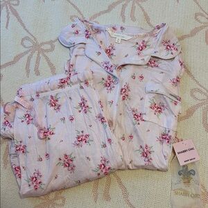 NWT Shabby Chic Floral Pajama Set